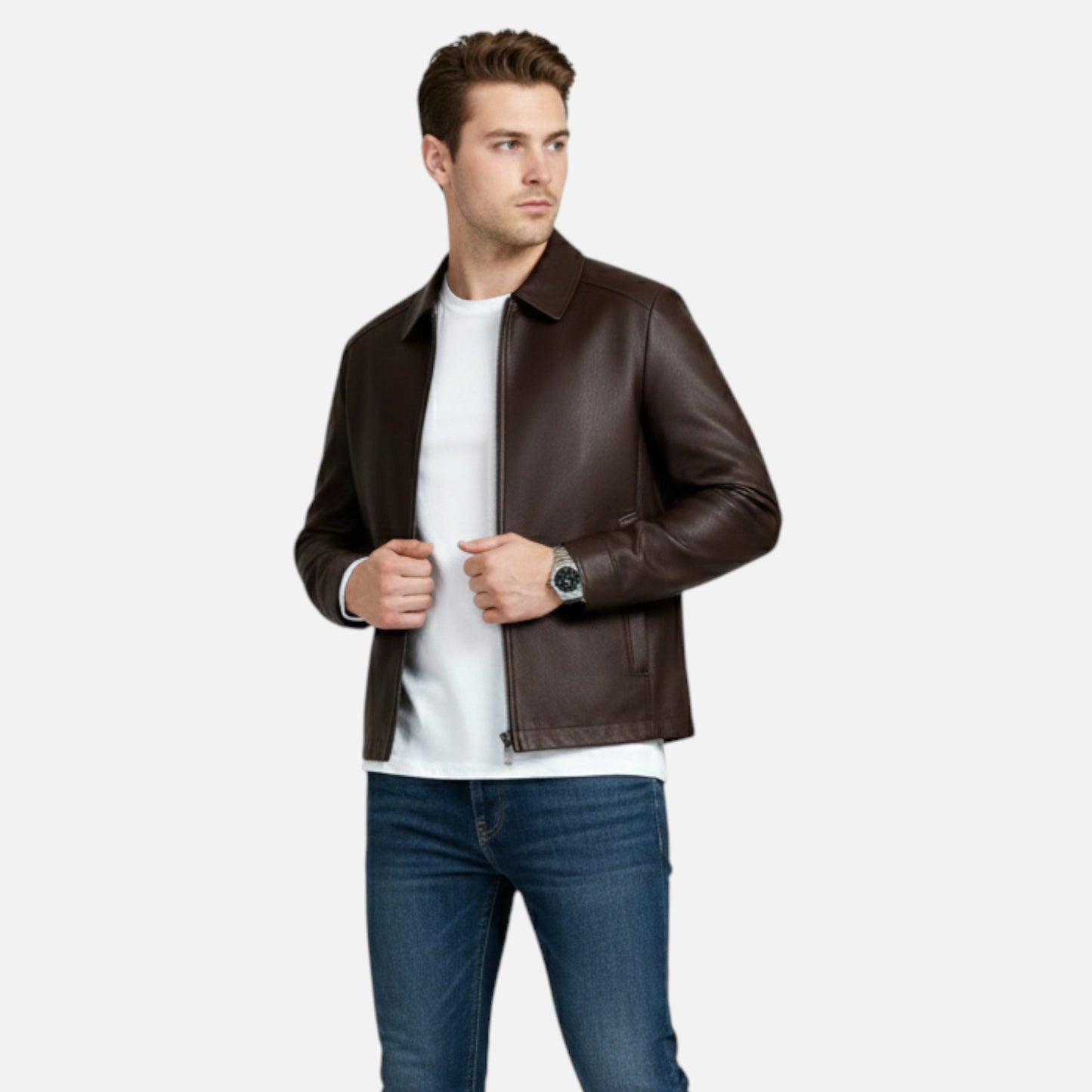 Old Albion | Men’s Heritage Tailored Leather Jacket