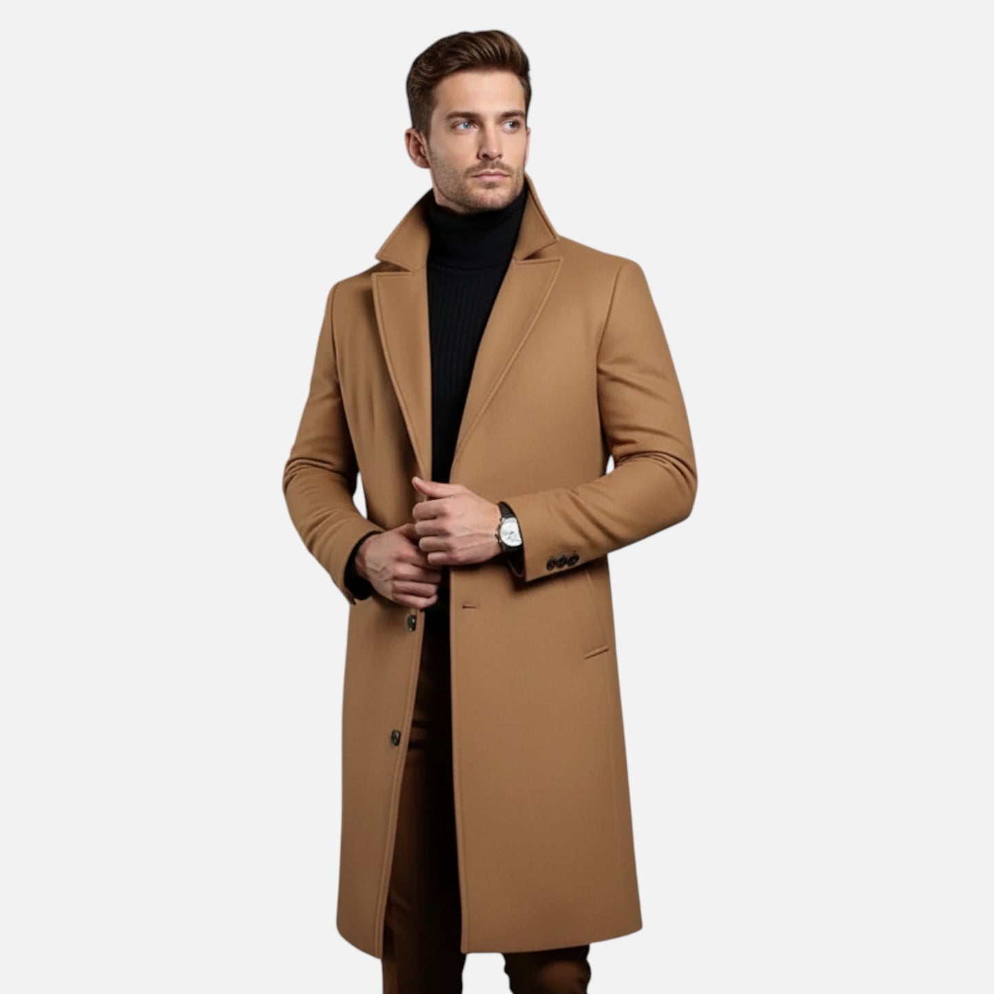 Old Albion | Men’s Heritage Long Wool Overcoat