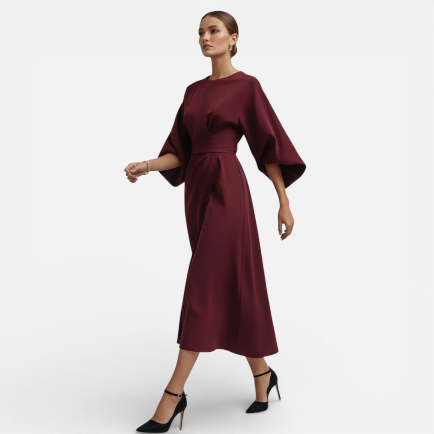 Old Albion | Women’s Timeless Belted Lantern Dress