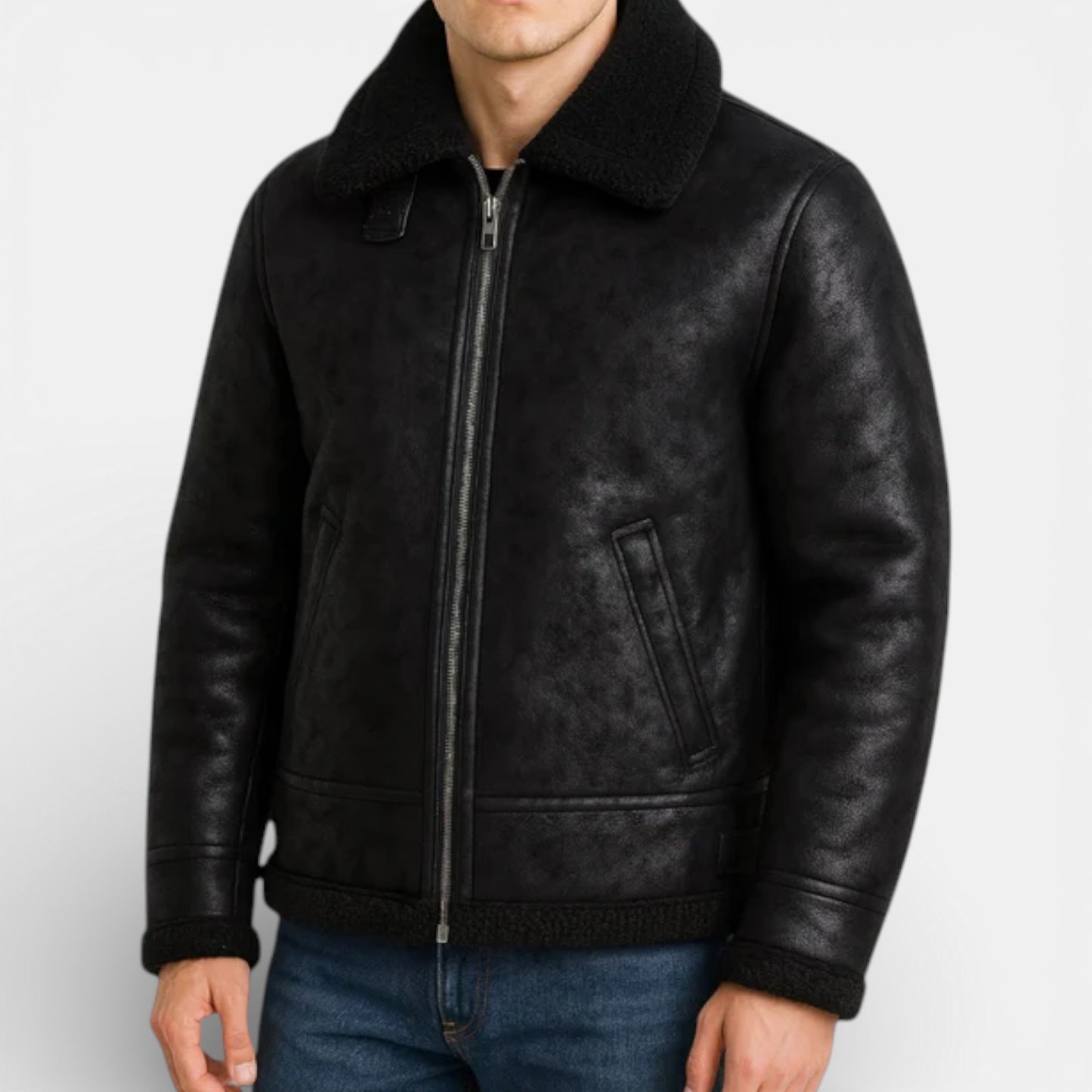 Old Albion | Men’s Classic Leather Flight Jacket