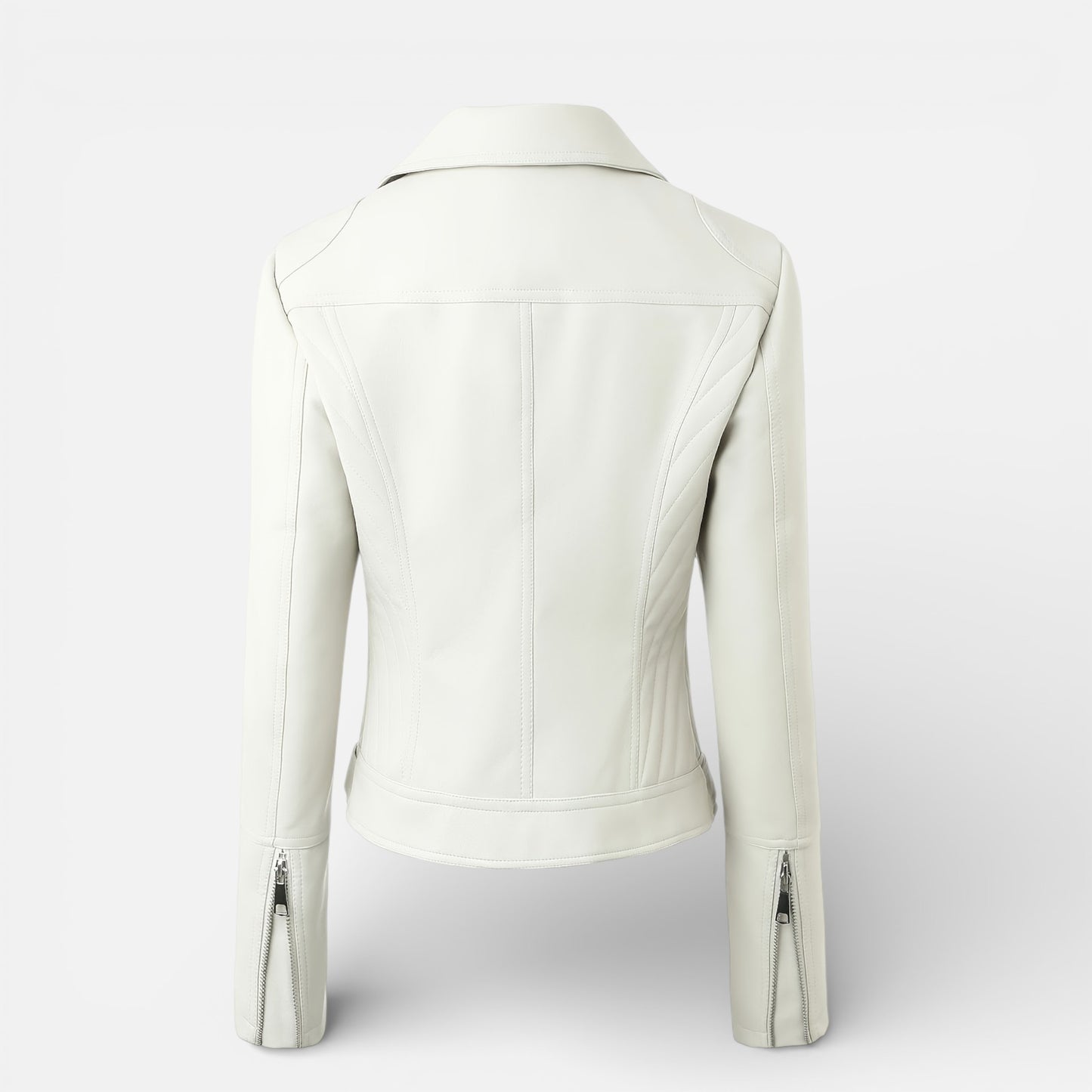 Old Albion | Women’s Faux Leather Zip Motorcycle Jacket