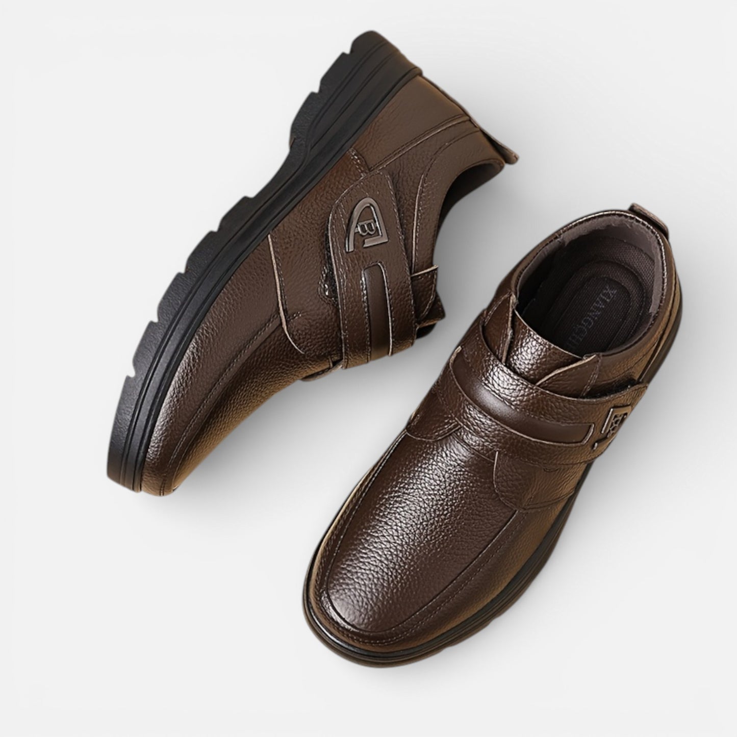 Old Albion | Men’s Leather Hook-and-Loop Loafers