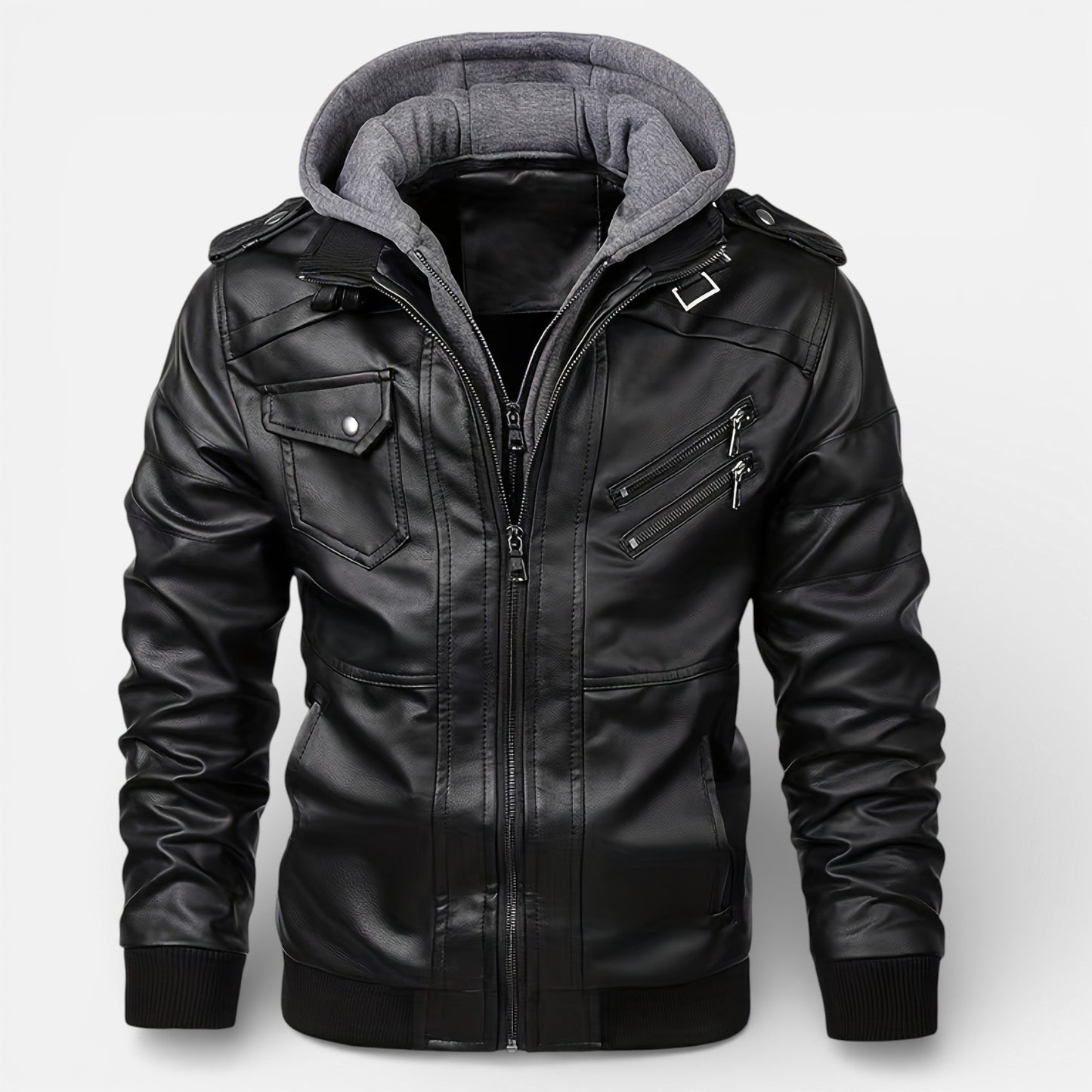 Old Albion | Men’s Heritage Hooded Motorcycle Jacket