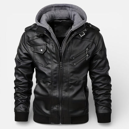 Old Albion | Men’s Heritage Hooded Motorcycle Jacket