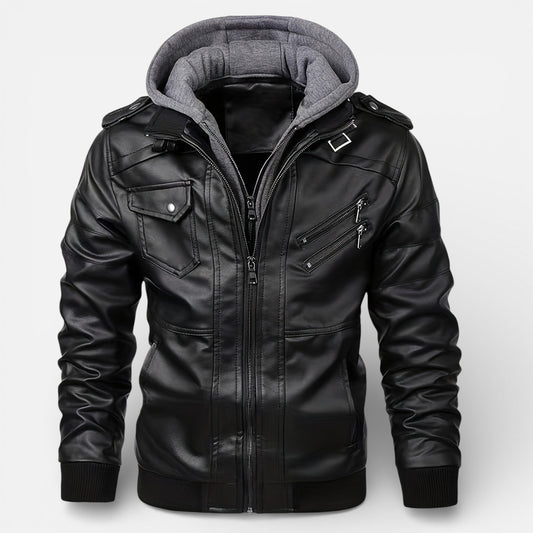 Old Albion | Men’s Heritage Hooded Motorcycle Jacket