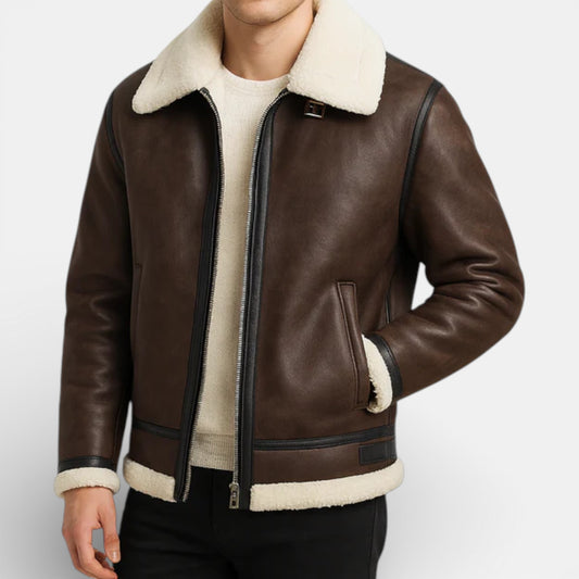 Old Albion | Men’s Classic Leather Flight Jacket