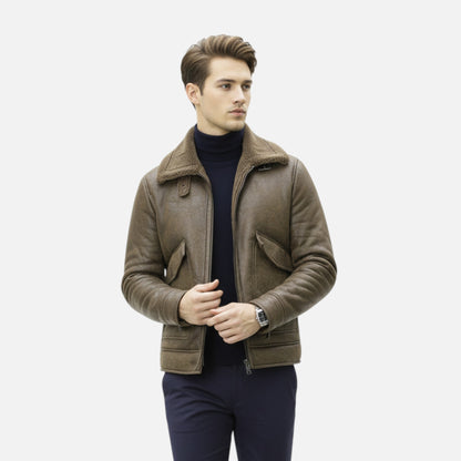 Old Albion | Men’s Matte Brushed Casual Jacket
