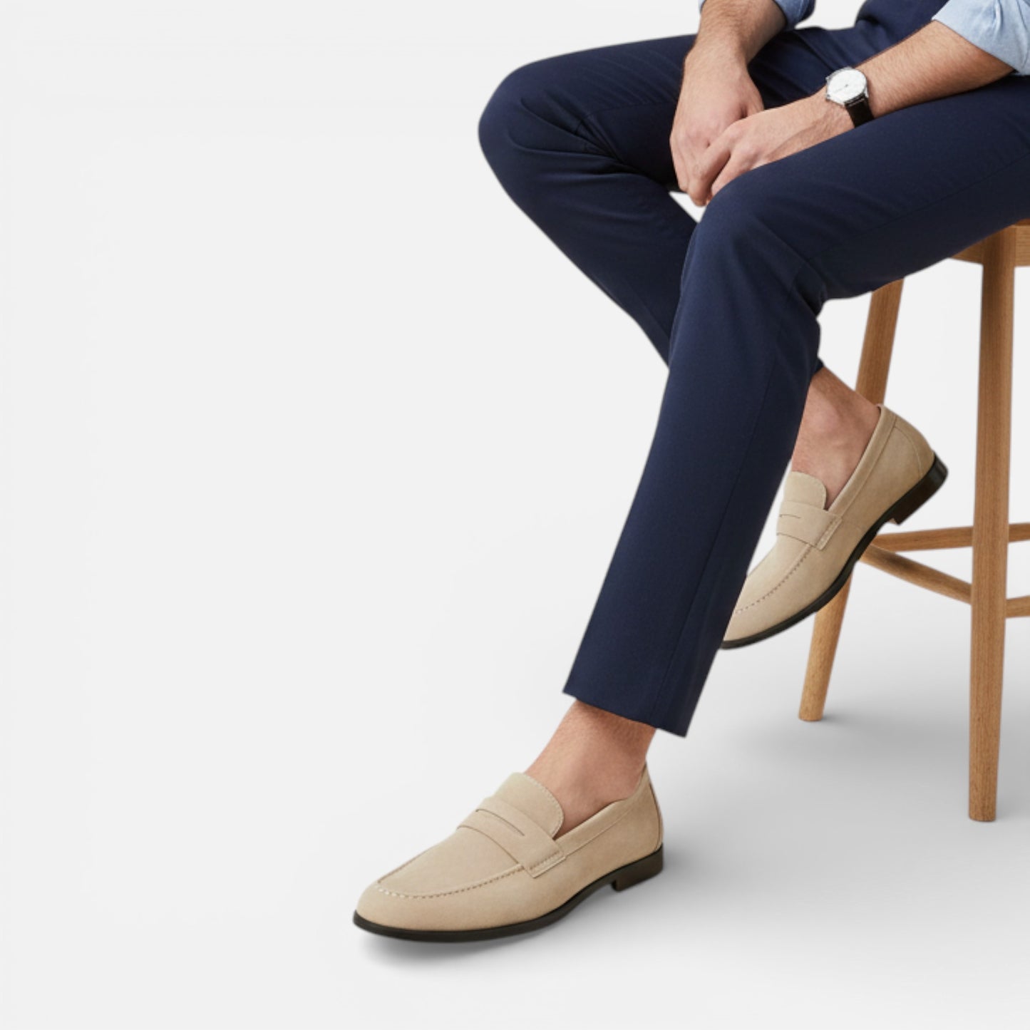 Old Albion | Men’s Suede Penny Loafers