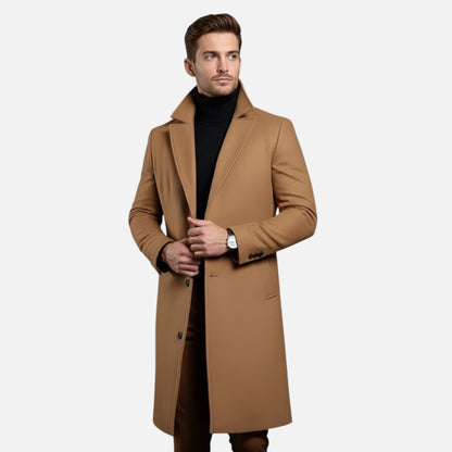 Old Albion | Men’s Heritage Long Wool Overcoat