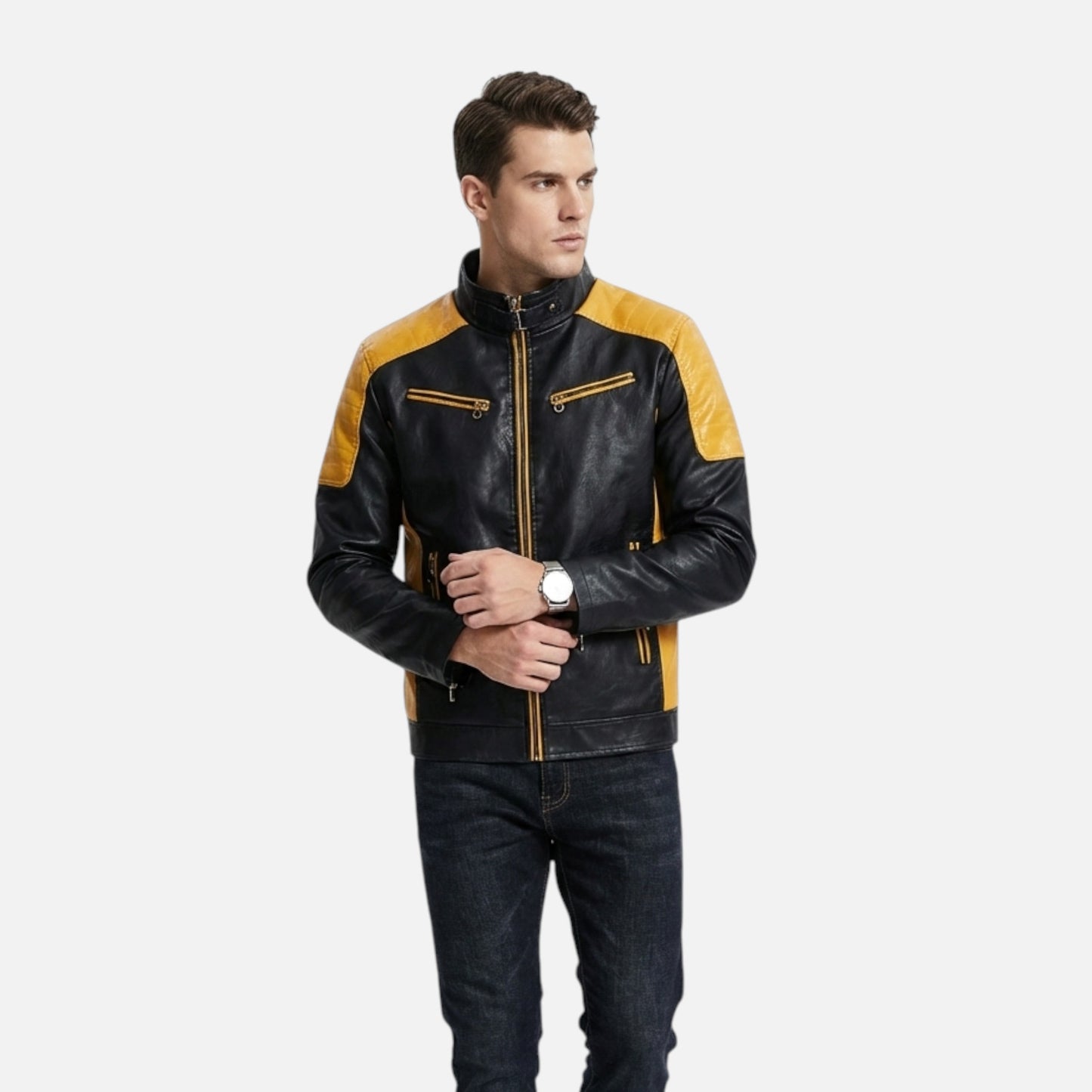 Old Albion | Men’s Refined Faux Leather Jacket