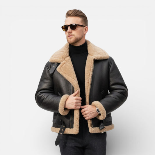Old Albion | Men’s Heritage Leather Aviator Jacket
