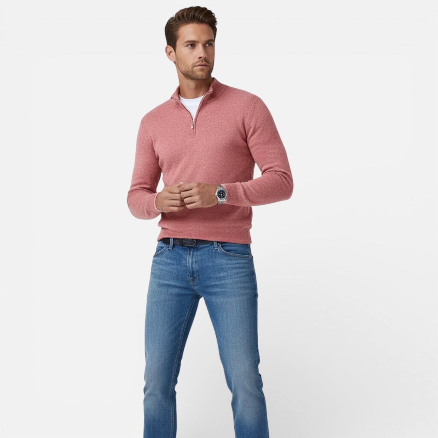 Old Albion | Men’s Timeless Wool Zip Pullover
