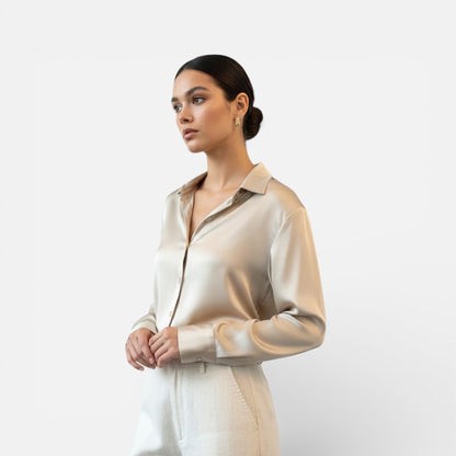 Old Albion | Women’s Silk Satin Blouse