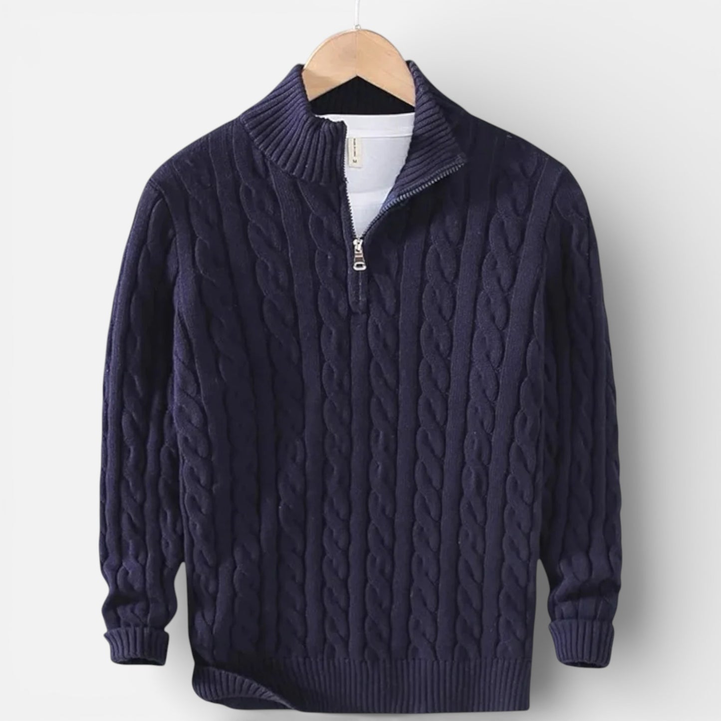 Old Albion | Men’s Edward Jacquard Half-Zip Sweater