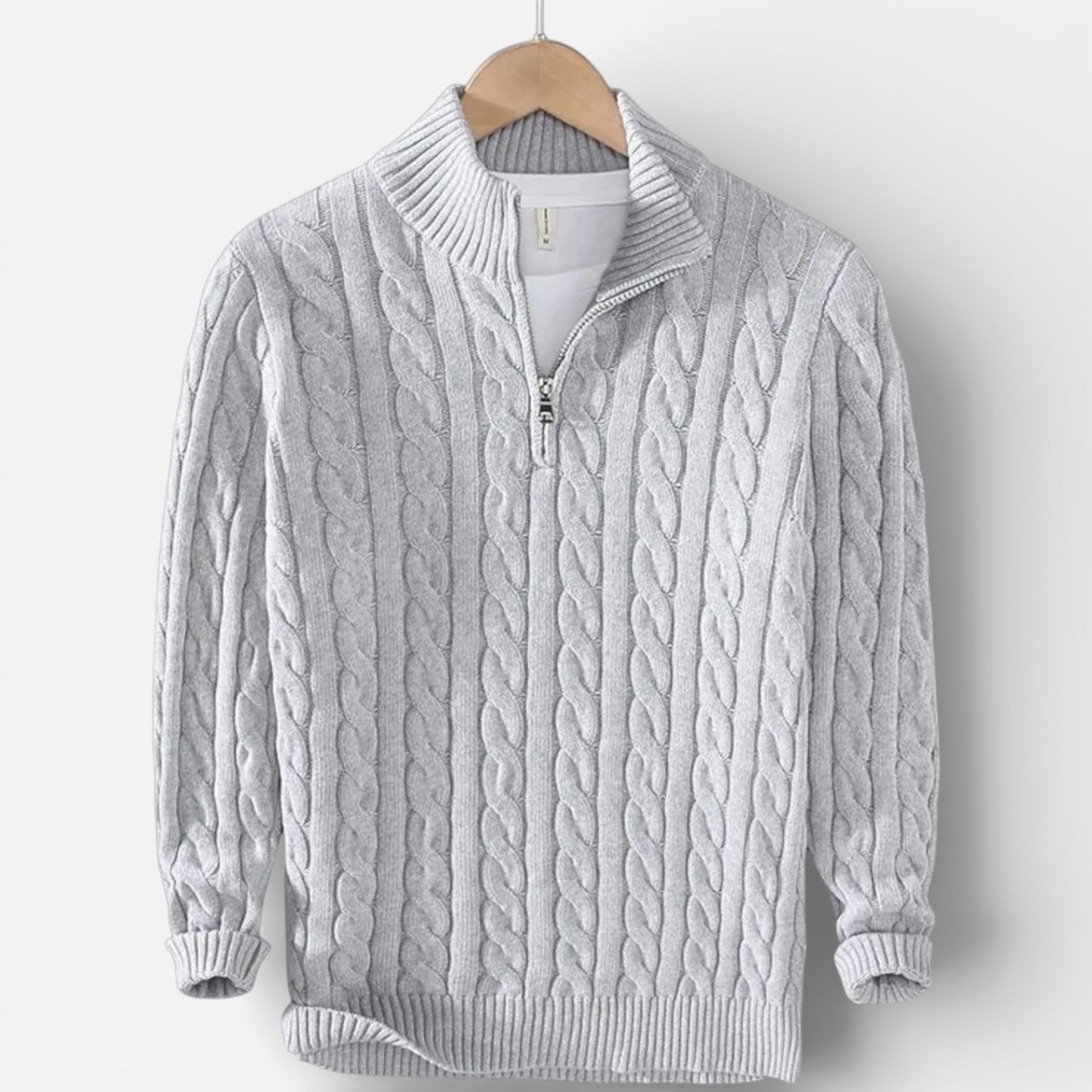 Old Albion | Men’s Edward Jacquard Half-Zip Sweater
