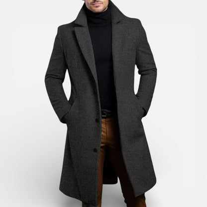 Old Albion | Men’s Heritage Long Wool Overcoat