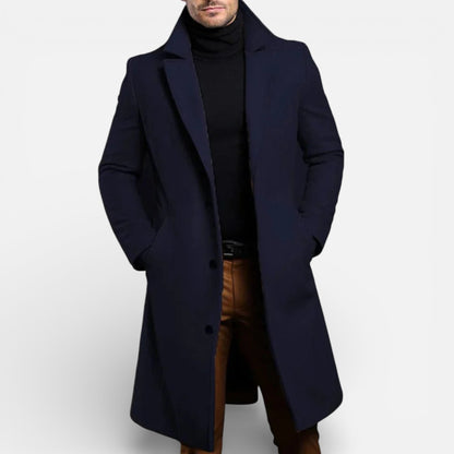 Old Albion | Men’s Heritage Long Wool Overcoat