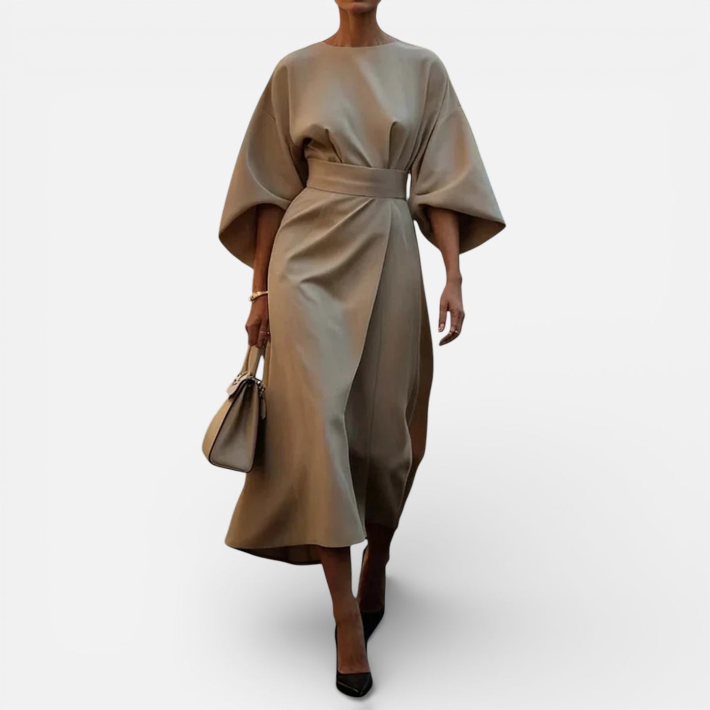 Old Albion | Women’s Timeless Belted Lantern Dress