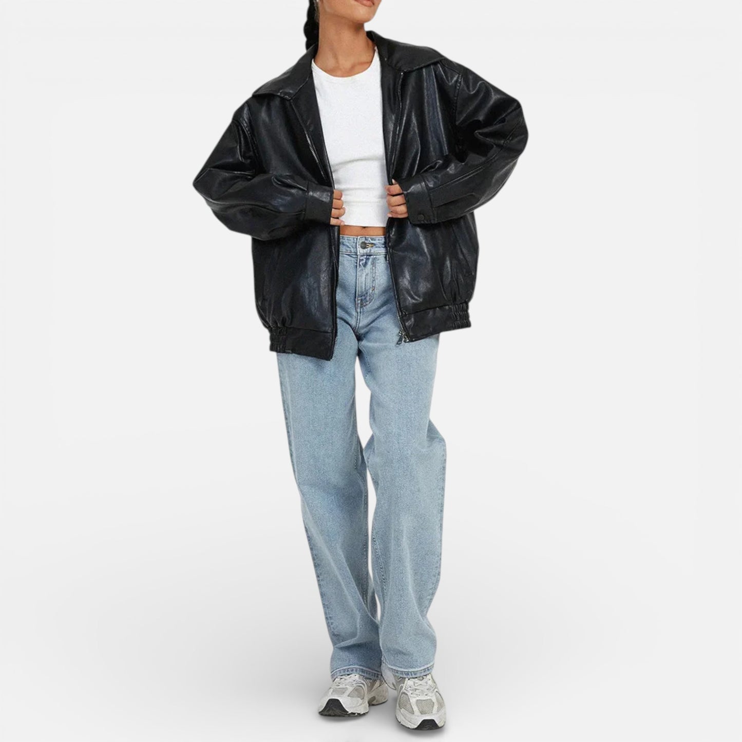 Old Albion | Women’s Classic Oversized Leather Jacket