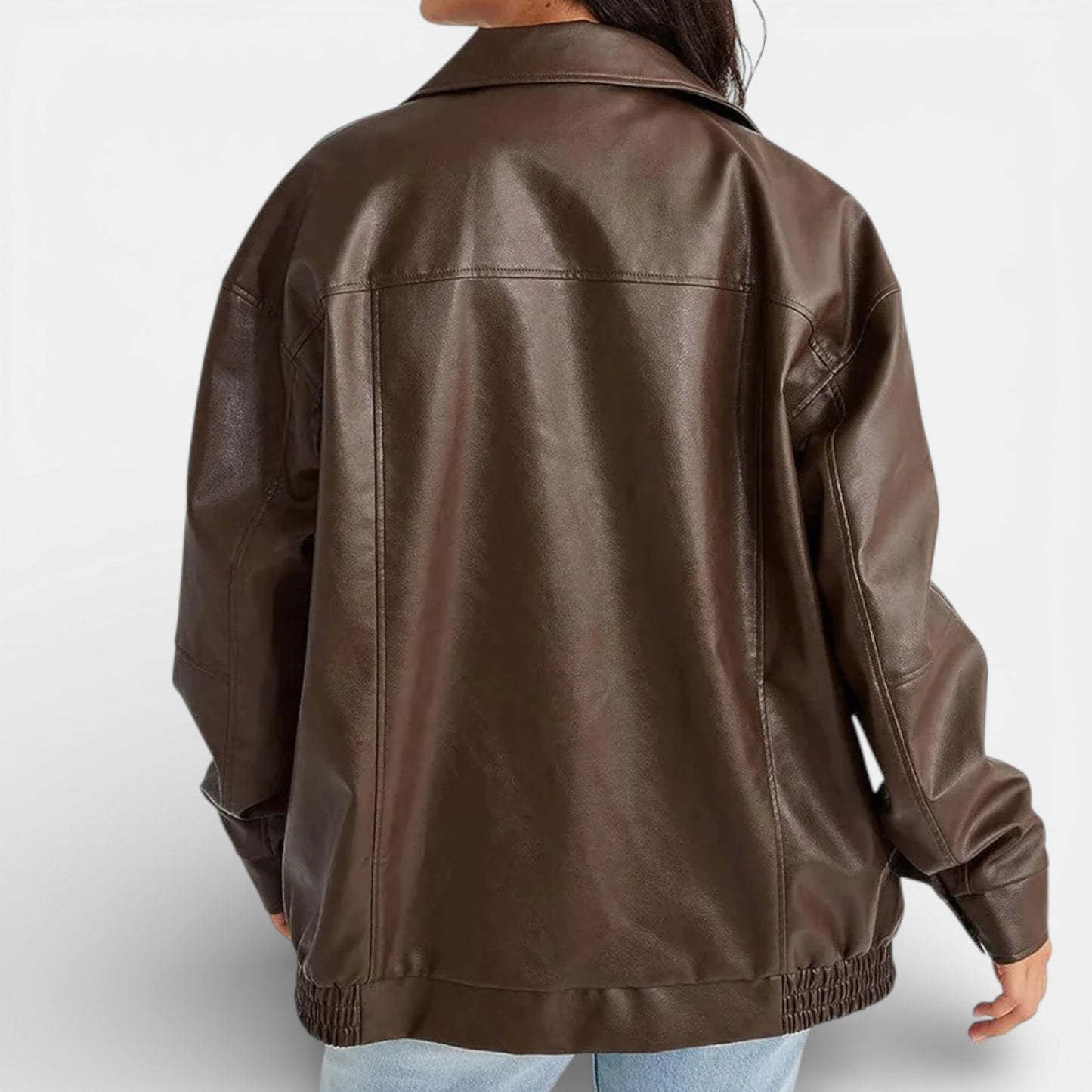 Old Albion | Women’s Classic Oversized Leather Jacket