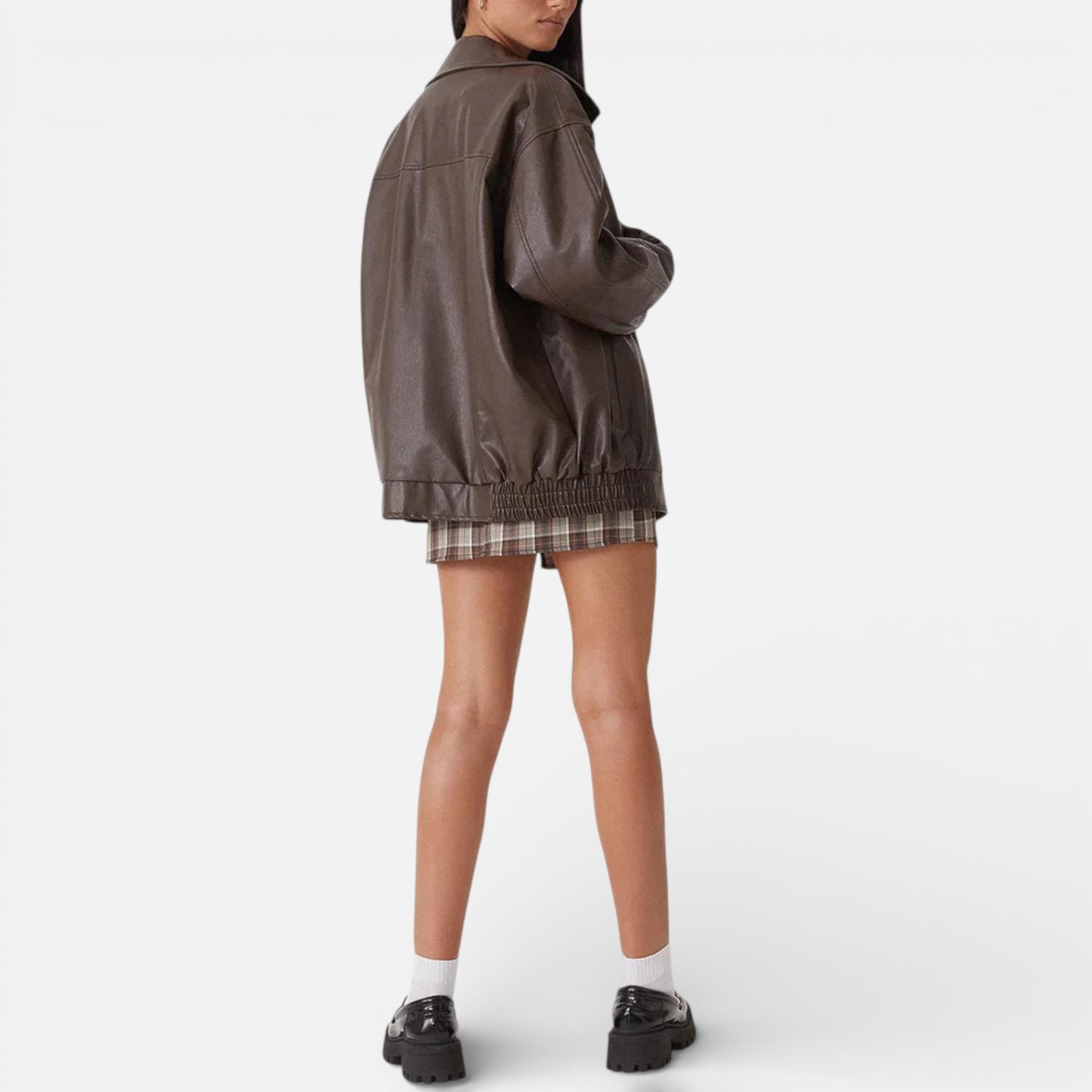 Old Albion | Women’s Classic Oversized Leather Jacket