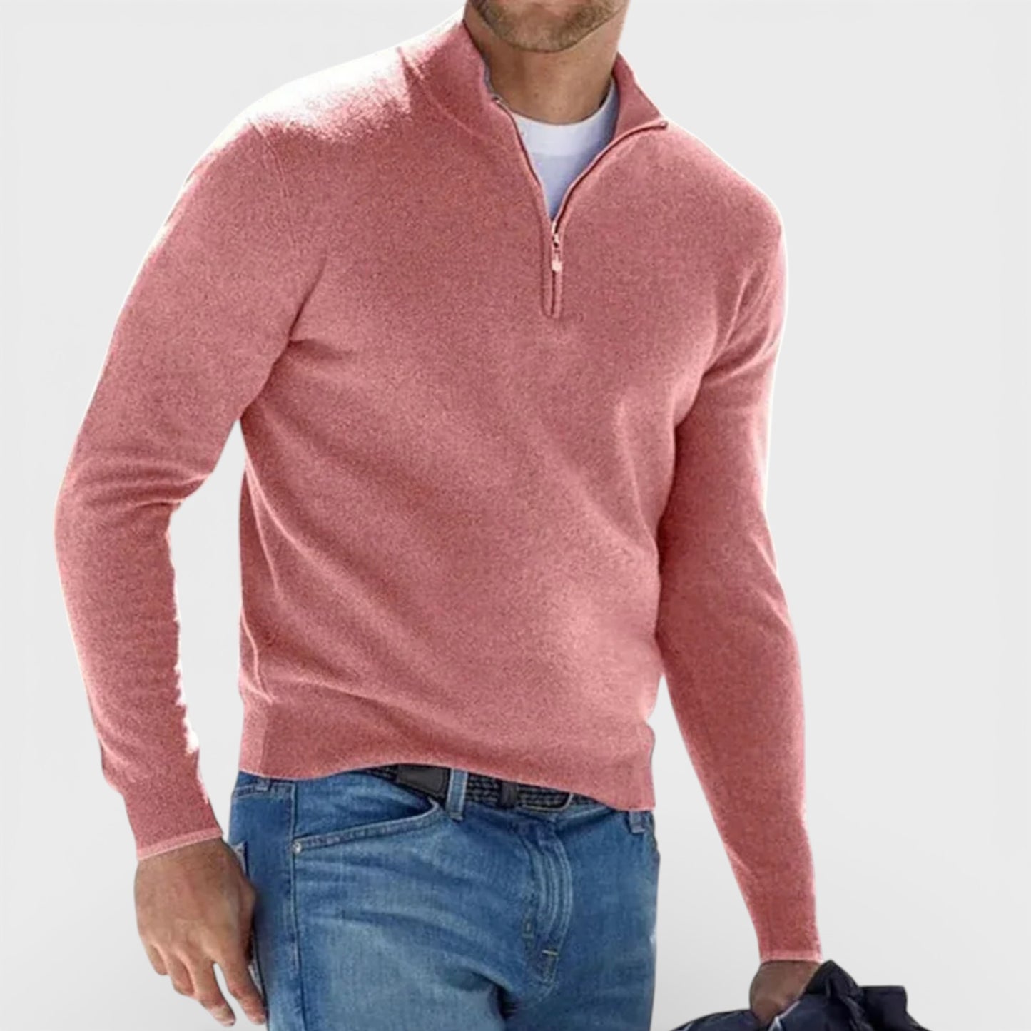 Old Albion | Men’s Timeless Wool Zip Pullover