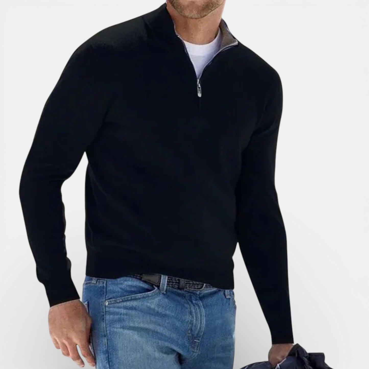 Old Albion | Men’s Timeless Wool Zip Pullover