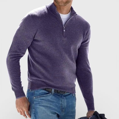 Old Albion | Men’s Timeless Wool Zip Pullover