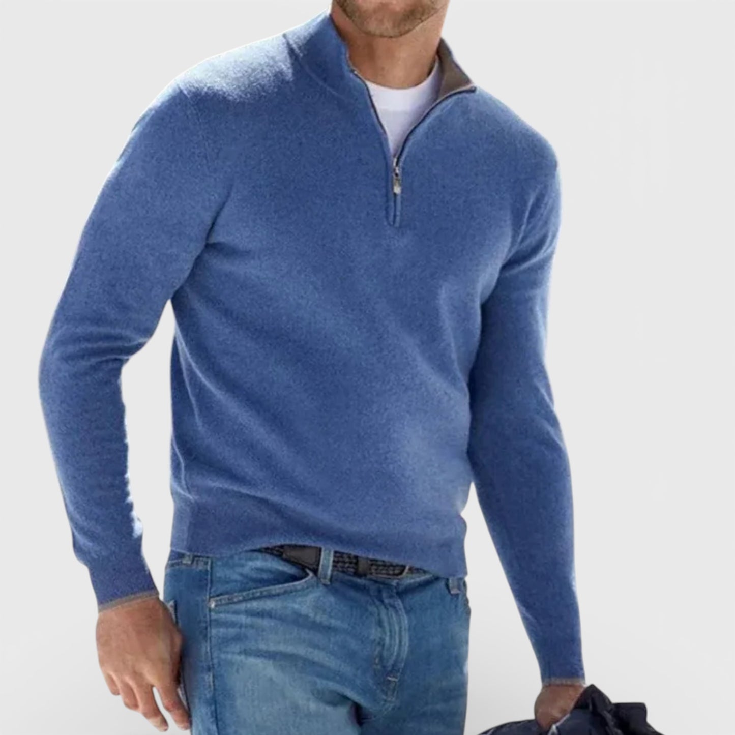 Old Albion | Men’s Timeless Wool Zip Pullover