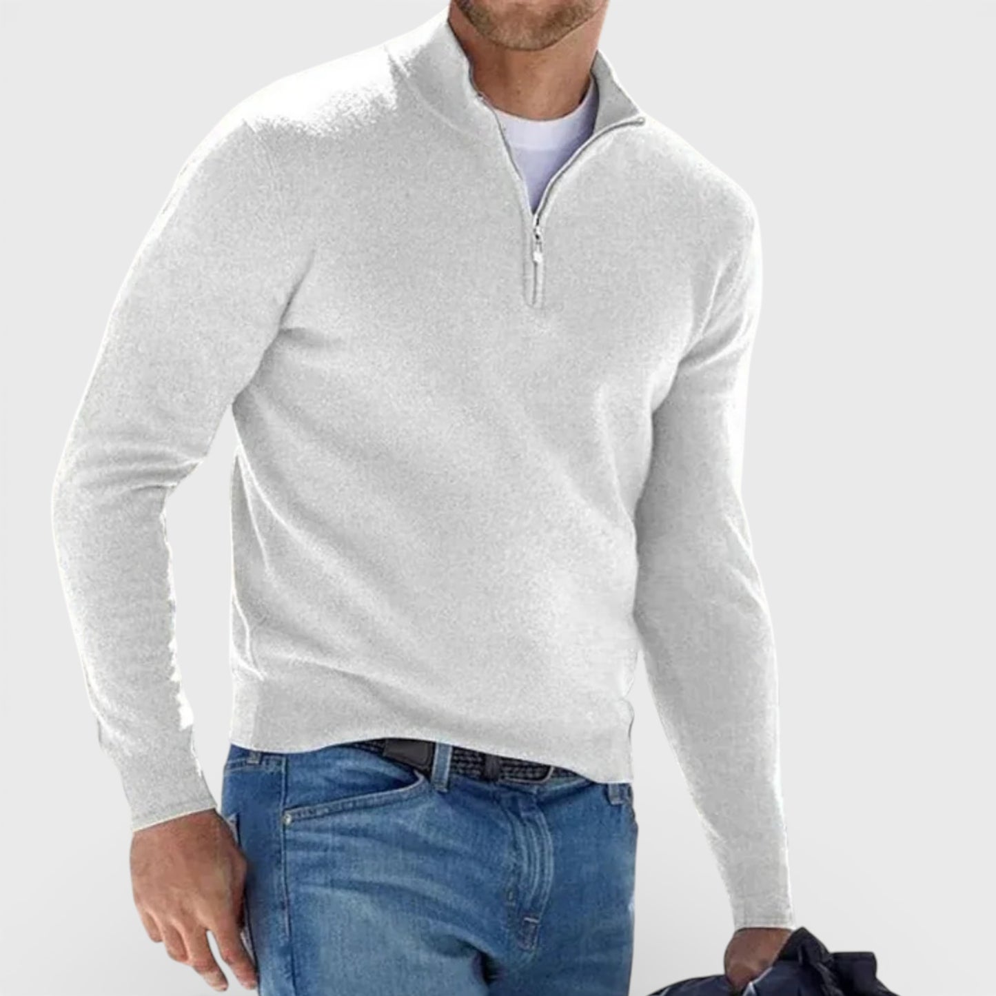 Old Albion | Men’s Timeless Wool Zip Pullover